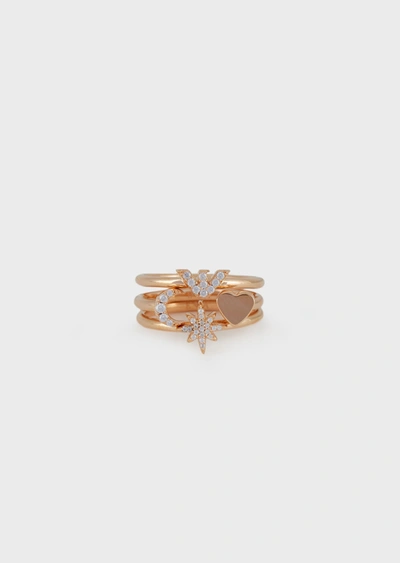 Emporio Armani Rings - Item 50234711 In Rose Gold