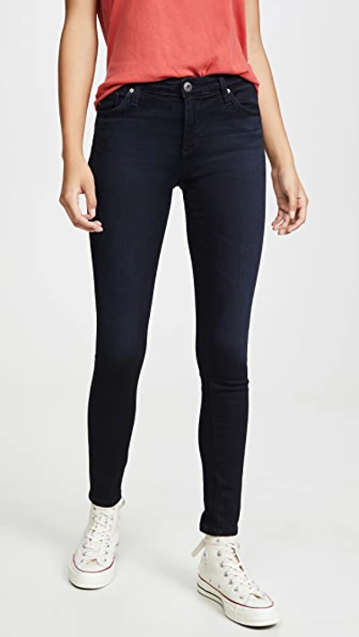 Ag The Legging Ankle Jeans In Blue Above