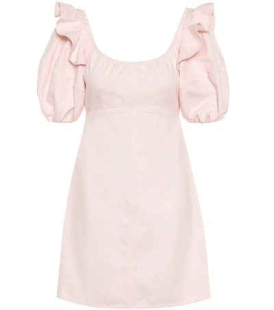 Ellery Valeria Bubble Sleeve Mini Dress In Pink