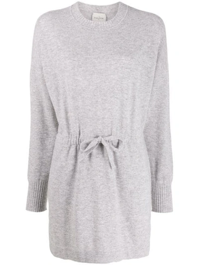Le Kasha Japan Knitted Dress In Grey