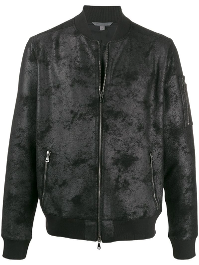 John Varvatos Textured Regular Fit Jacket In 1 Black