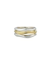 Ippolita Chimera Classico Triple Band Stack Ring In Gold And Silver
