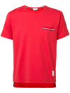 Thom Browne Pocket Tee Red Cotton T-shirt
