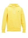 Polo Ralph Lauren Logo-embroidered Cotton-blend Hooded Sweatshirt In Yellow