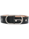 Acne Studios Oval Buckle Belt In Black