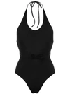 Adriana Degreas Halter Neck Swimsuit In Black