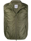 Aspesi Zip-up Jil Gilet In Green