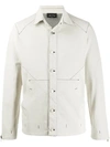 Andrea Ya'aqov Buttoned Denim Jacket In White