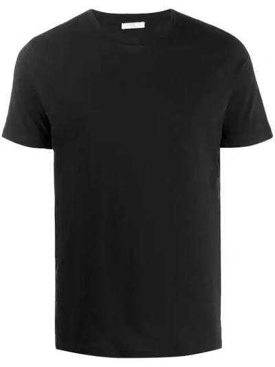 Cenere Gb Short Sleeved Cotton T-shirt In Black
