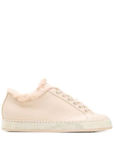 Le Silla Embellished Sneakers In Pink