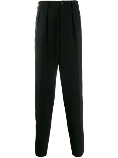 Yohji Yamamoto Pleated Tailored Trousers In Black