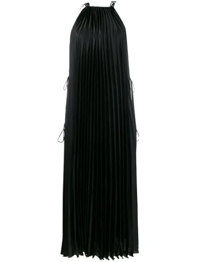 Stella Mccartney Mildura Pleated Midi Dress In Black