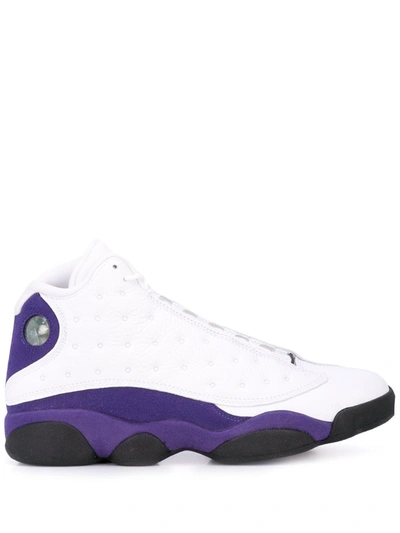 Nike Air Jordan Retro 13 Lakers Sneakers In White