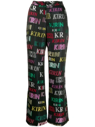 Kirin Peggy Gou Logo Print Pyjama Trousers In Black