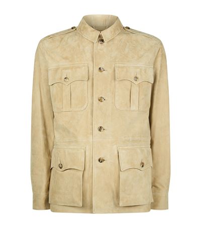 ralph lauren suede safari jacket