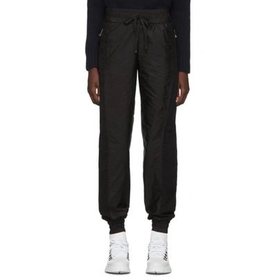 Moncler Elasticated Trim Track Pants In 999 Black