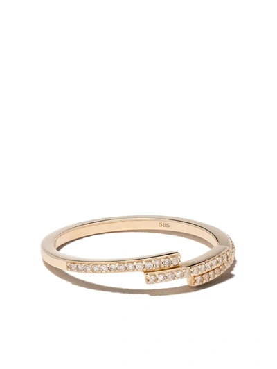 Astley Clarke 14kt Yellow Gold Icon Scala Diamond Ring