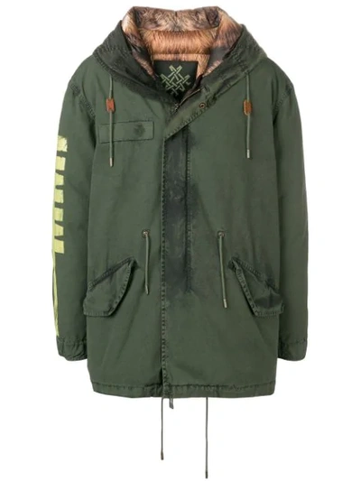 Mr & Mrs Italy Hooded Padded Coat In Green