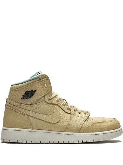 Jordan Kids' Air  1 Retro Hi Sneakers In Sand Dune/cannon-flt Gold