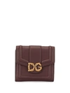 Dolce & Gabbana French Flap Wallet In Brown