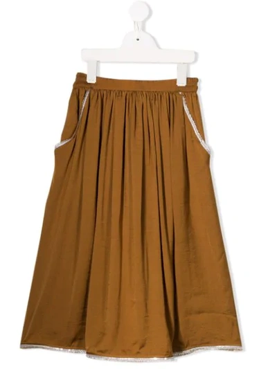 Caffe' D'orzo Ursula Skirt In Brown