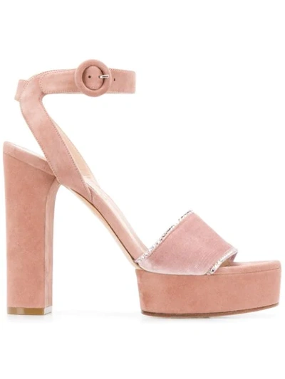 Casadei Platform Sandals In Pink