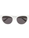 Balenciaga Butterfly Oversized Sunglasses In White
