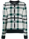 Barrie Round Neck Knitted Jumper In Green