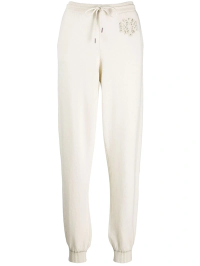 Barrie Cashmere Joggers In White