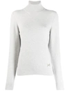 Barrie Turtleneck Cashmere Pullover In Grey
