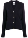 Barrie V-neck Cashmere Cardigan In Blue