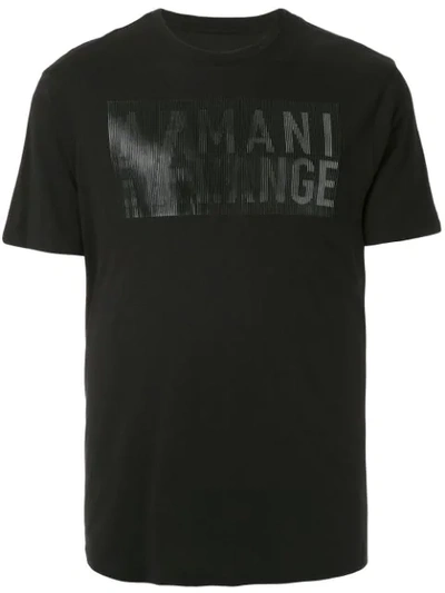 Armani Exchange Camiseta Com Logo In Black