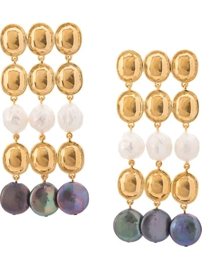 Lizzie Fortunato Empress Earrings In Gold