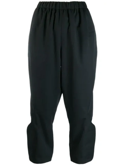 Comme Des Garçons Cropped Trousers In Black