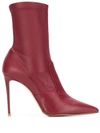 Le Silla Eva Ankle Boots In Red