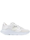 Leather Crown Luck, Live & Ride Sneakers In White