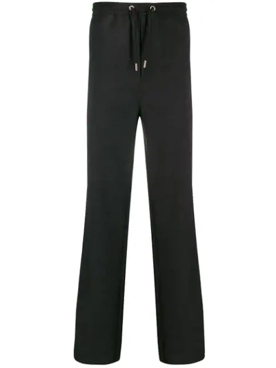Les Hommes Straight Leg Track Trousers In Grey