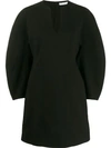Givenchy Structured Sleeves Short Dress In Black
