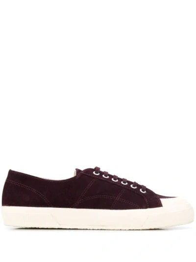 Superga Low-top Lace-up Sneakers In Red