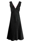Marni Net-trimmed Dress In Black