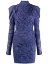 Isabel Marant Jisola Fitted Dress In Blue
