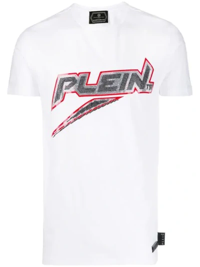 Philipp Plein Logo Print T-shirt In White