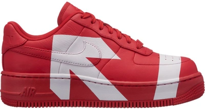 Pre-owned Nike Air Force 1 Upstep Lux University Red (women's) In University Red/university Red-white