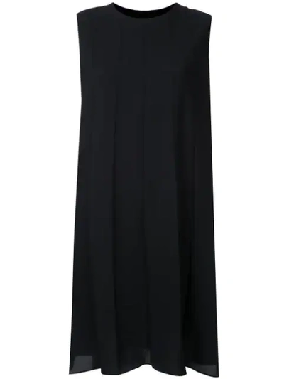 Kuho Short Pleated Dress In Black