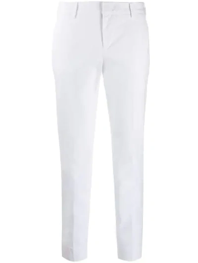 Pt01 Slim Fit Trousers In White