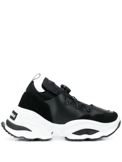 Dsquared2 Chunky Sole Trainers In Black