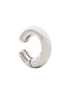 Fendi Logo Coin Ear Cuff In Silver