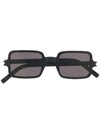 Saint Laurent Square Sunglasses In Black
