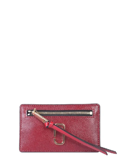 Marc Jacobs Snapshot Card Holder In Bordeaux