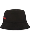 Prada Technical Fabric Hat In Black
